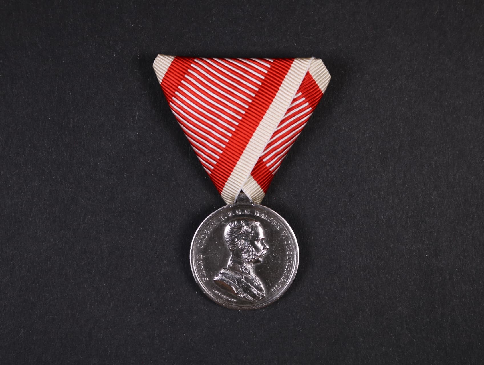 Medaile za statečnost II. třídy, Ag, nová vojenská stuha, vydání 1914 - 1917
