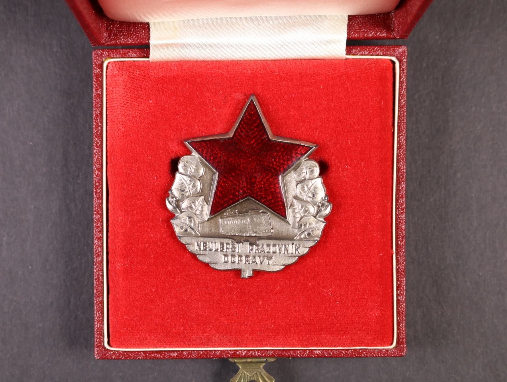 Odznak nejlepší pracovník dopravy č. 6287, etue