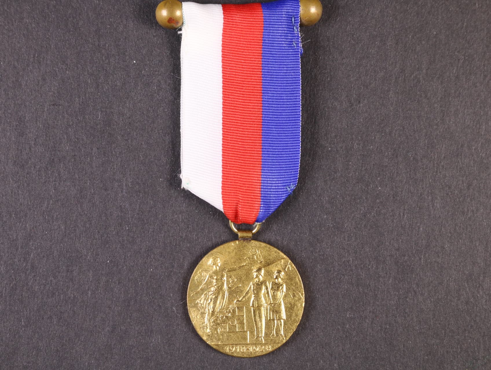 Medaile Na paměť 10 let trvání ČSL republiky, nová stuha