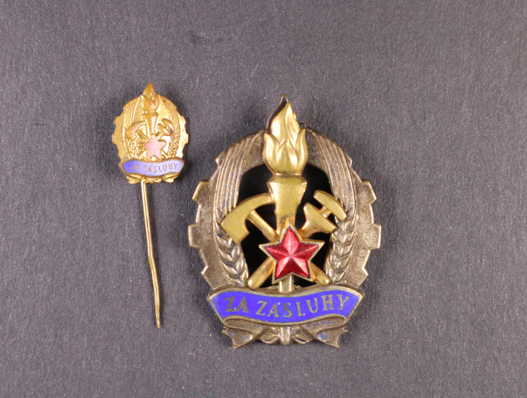 Odznak za zásluhy č. 3154 + miniatura