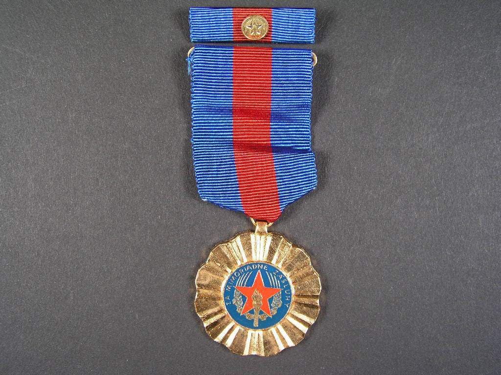 Za mimorádné zásluhy c.04741 Federální výbor SPO CSSR
