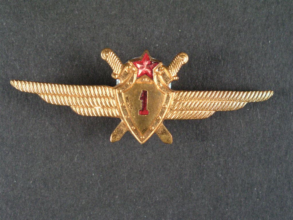 Odznak třídního specialisty letectva 1954-68. Pilot 1tř. č.1106