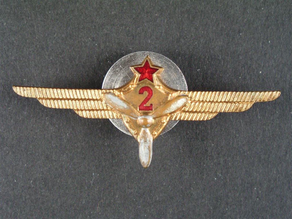 Odznak třídního specialisty letectva 1954-68. Palubní technik 2tř. č.0866