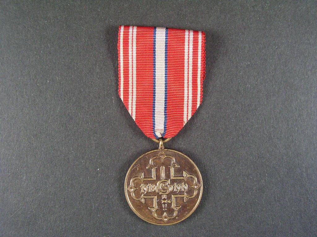 Pamětní odznak pro čs. dobrovolníky z let 1918-1919 bez monogramu OP