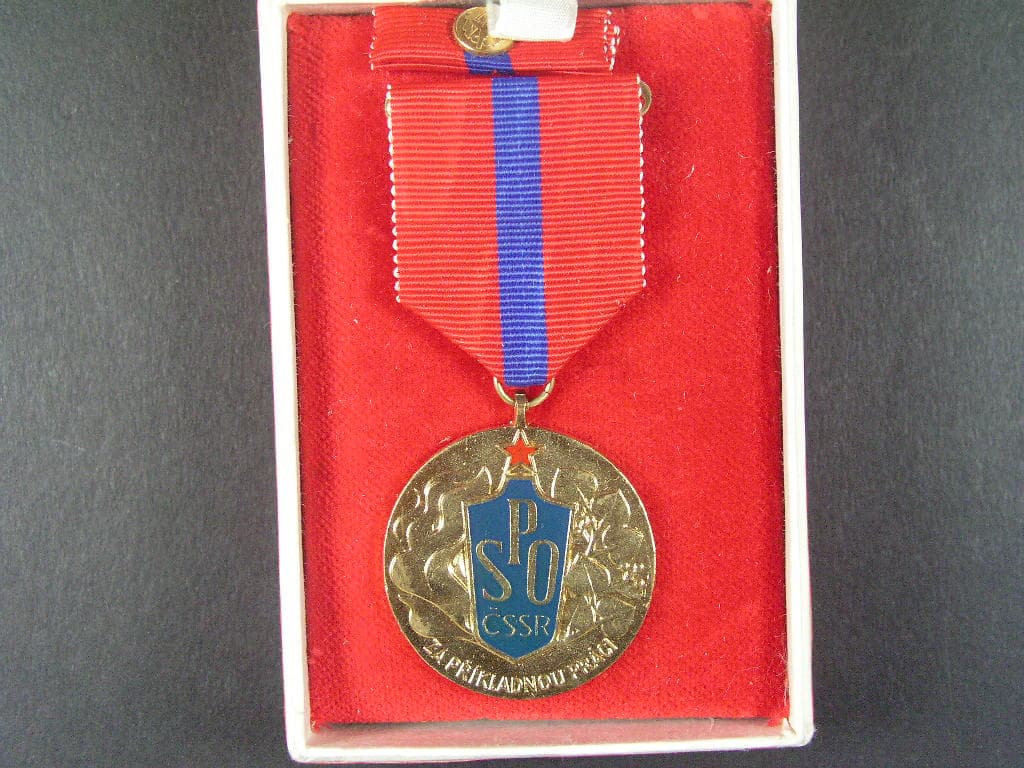 Medaile Za příkladnou práci v SPO ČSSR