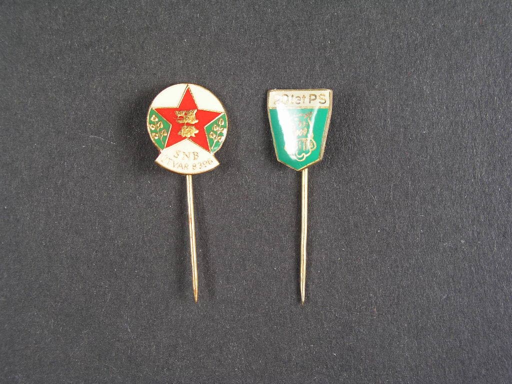 Upomínkové odznaky PS, 2 ks.