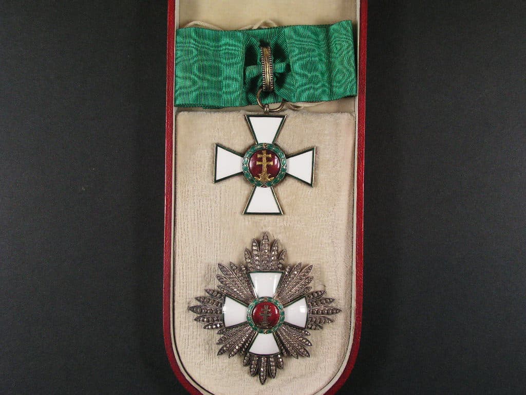 Řád za zásluhy 1939, komandér s hvězdou, originální etue