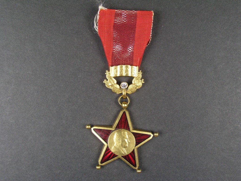 Řád Klementa Gottwalda - Za budování socialistické vlasti, nositelská kopie, neznačeno
