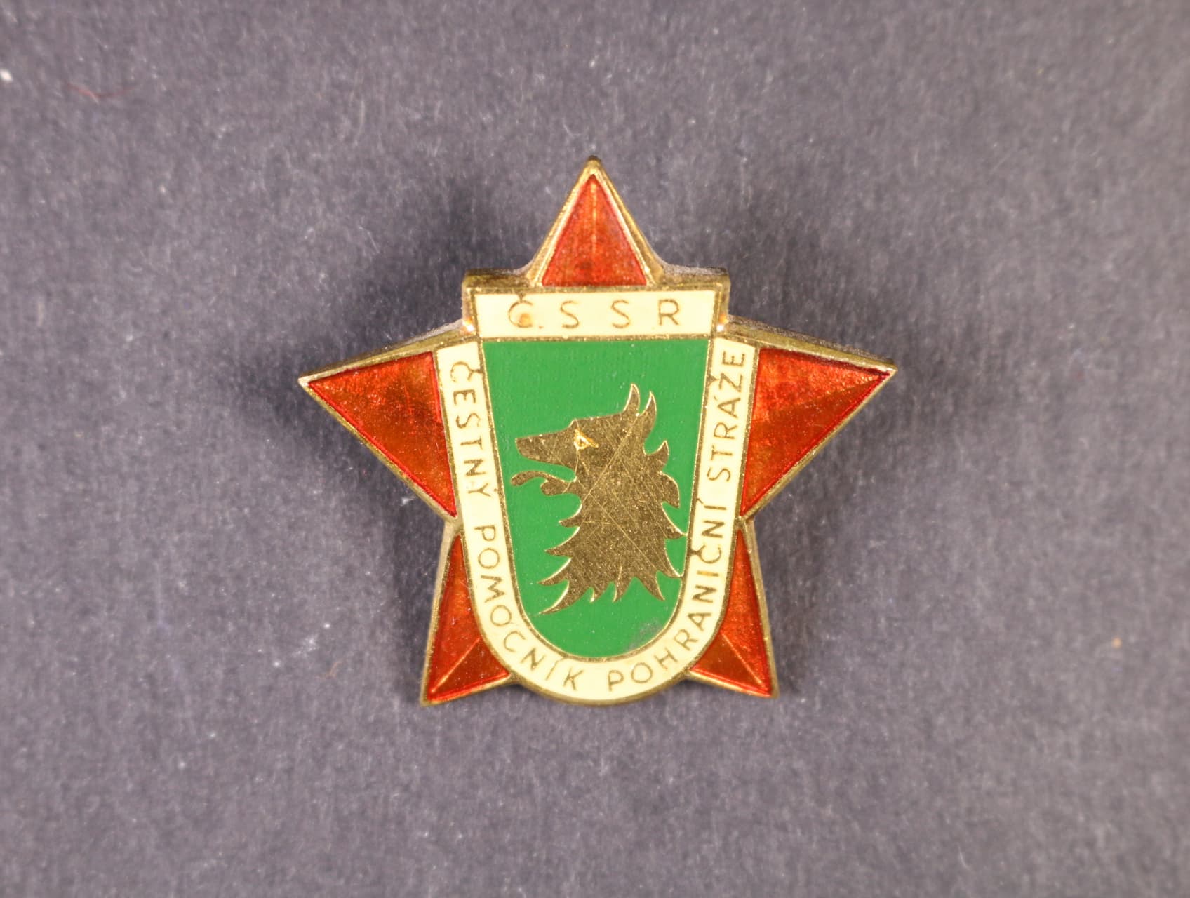 Odznak čestný pomocník pohraniční stráže, starší provedení, výrobce M.K.