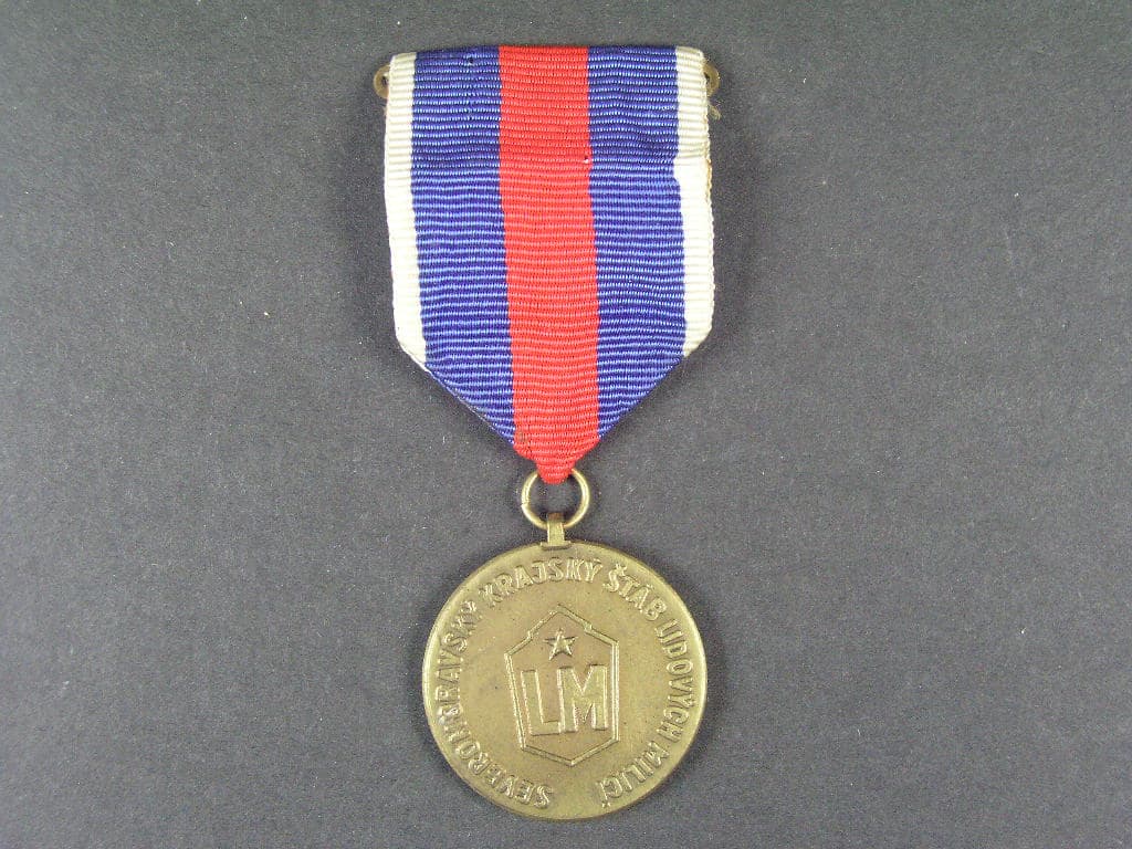 Medaile za obětavou práci v LM severomoravského krajského štábu