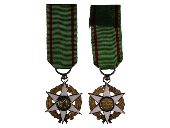 Řád za zemědělské zásluhy rytíř, (III. stupeň), punc Ag, středový medailon zlatý