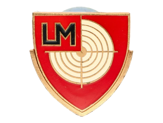 Vzorný střelec LM, upínání na šroub, na reversu značka výrobce Zukov Praha