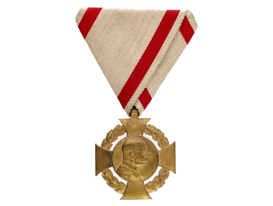 Jubilejní kříž 1908 na původní vojenské stuze