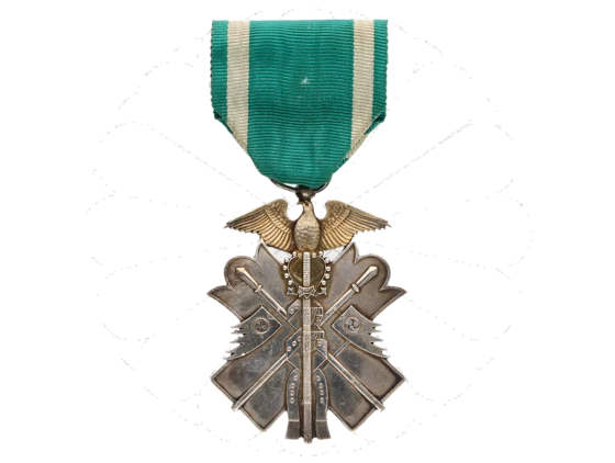 Řád zlatého Luňáka, VII. třída, stříbro..