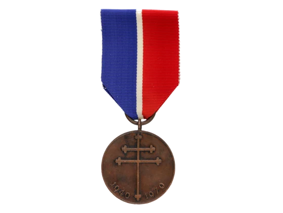 Medaile k 30. výročí bojů 1. divize granátníků ve Francii