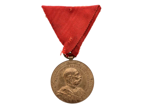Záslužná medaile Za 40 let věrné služby z r. 1898, na stuze pro civilní osoby